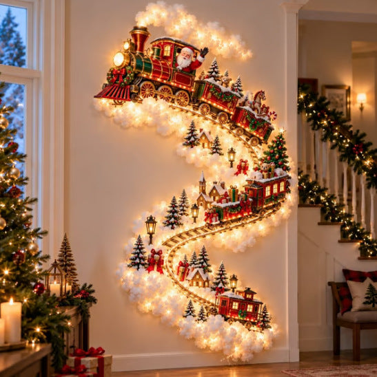Christmas Magic LED Train Wall Light