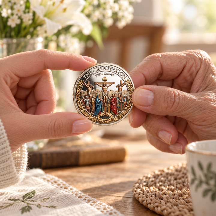 Crucifixion & Resurrection Christian Faith Commemorative Coin