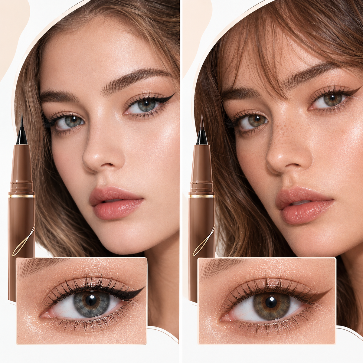 Smudge-Proof, Long-Lasting, Waterproof, and Sweat-Resistant Ultra-Fine Eyeliner Pen