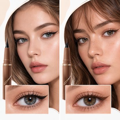 Smudge-Proof, Long-Lasting, Waterproof, and Sweat-Resistant Ultra-Fine Eyeliner Pen