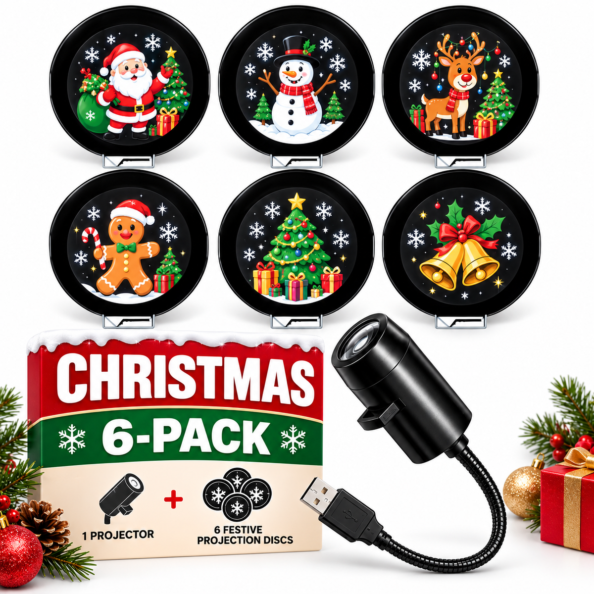 🎄Early Christmas Sales 50% OFF🎄 —Christmas Magic Projector – Plug In & Transform Any Room in Seconds