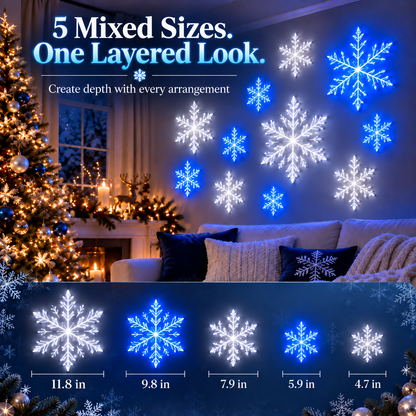 ❄️ WinterGlow™ Color-Changing Snowflake Lights with Remote Control ✨