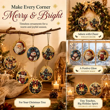 Now 69% OFF! Christmas Craft Favorite — 6-Piece DIY Diamond Painting Ornament Kit