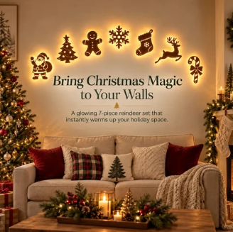Light up Reindeer Wall Decorations