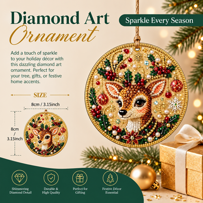 Now 69% OFF! Christmas Craft Favorite — 6-Piece DIY Diamond Painting Ornament Kit