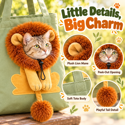 🦁Little Lion Tote  – Made for Pet Lovers🐱