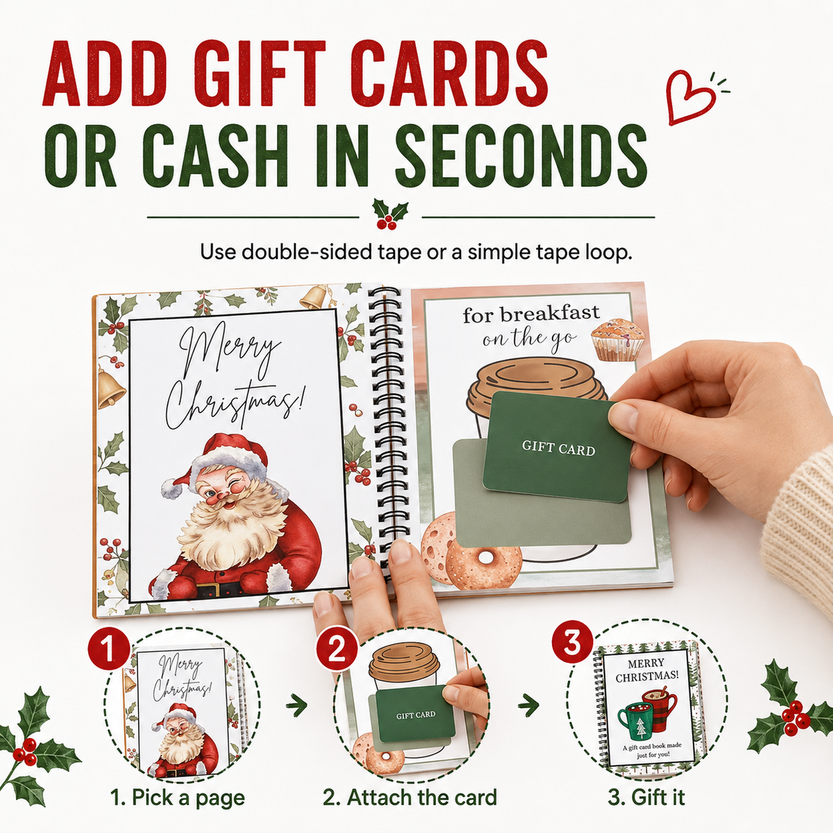 Christmas Gift Card Book