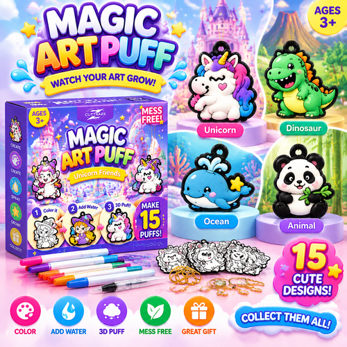 🔥Last Day 50% off🔥3D Puffy Texture Paper- Turn Simple Drawings Into Fun Puffy 3D Art🪄