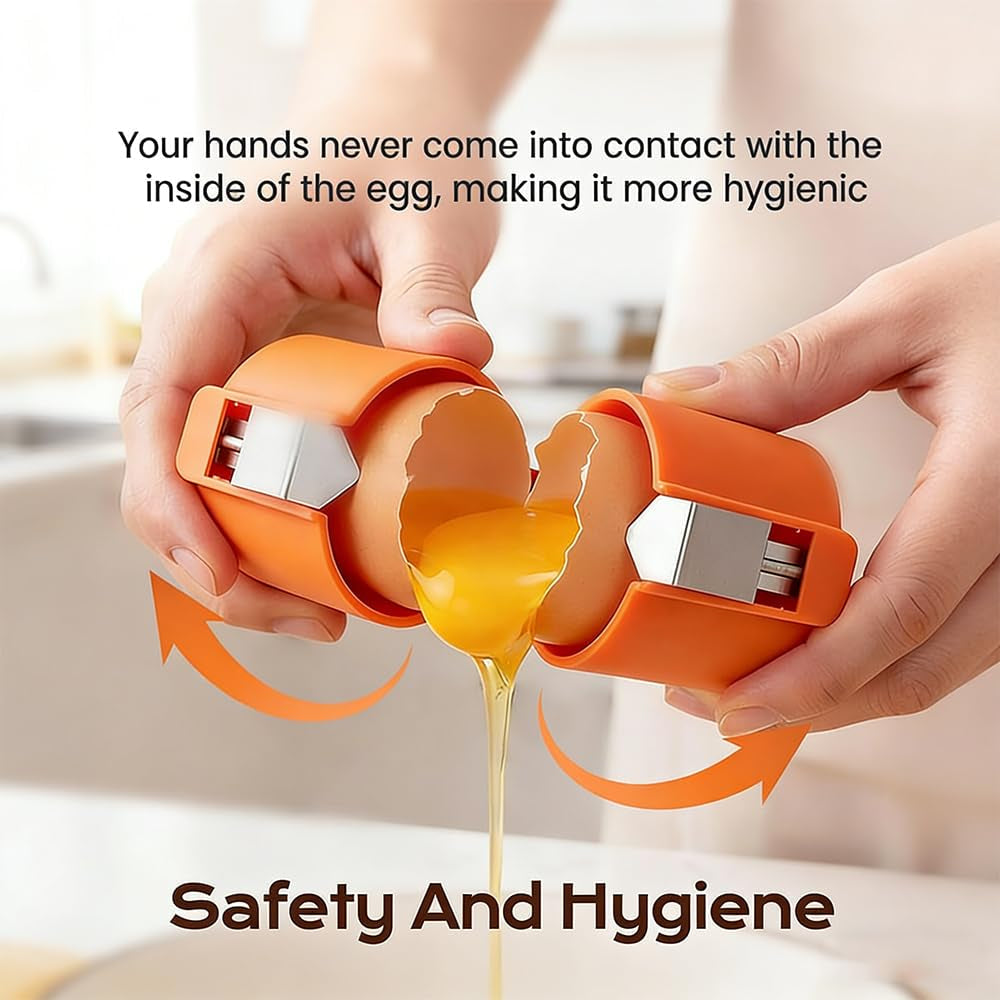 Manual Egg Shell Opener -  No-Mess Kitchen Gadget