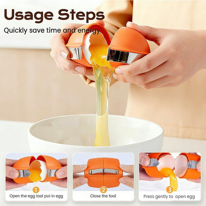 Manual Egg Shell Opener -  No-Mess Kitchen Gadget