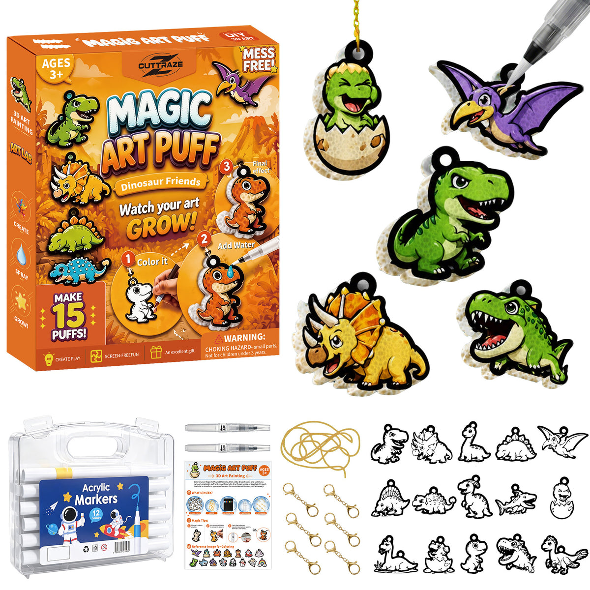 🔥Last Day 50% off🔥3D Puffy Texture Paper- Turn Simple Drawings Into Fun Puffy 3D Art🪄