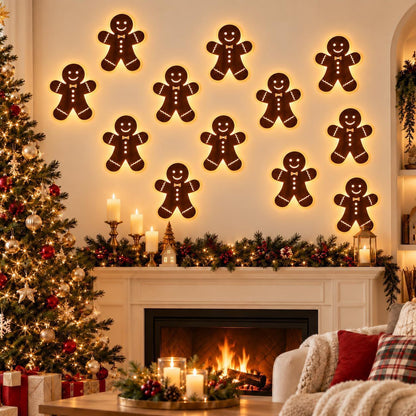 🎅🦌LED Reindeer Wall Decorations - Festive Christmas Lighting
