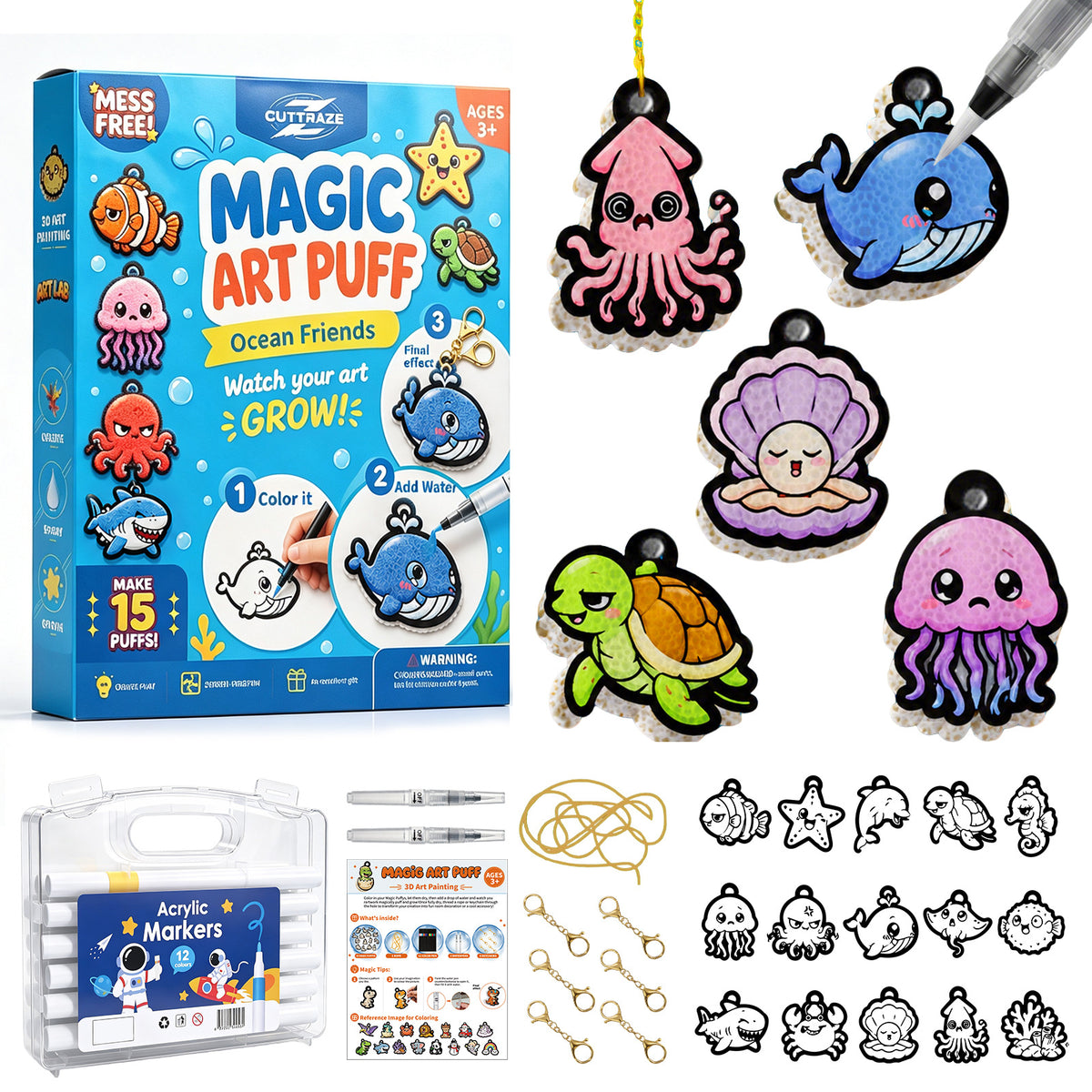 🔥Last Day 50% off🔥3D Puffy Texture Paper- Turn Simple Drawings Into Fun Puffy 3D Art🪄