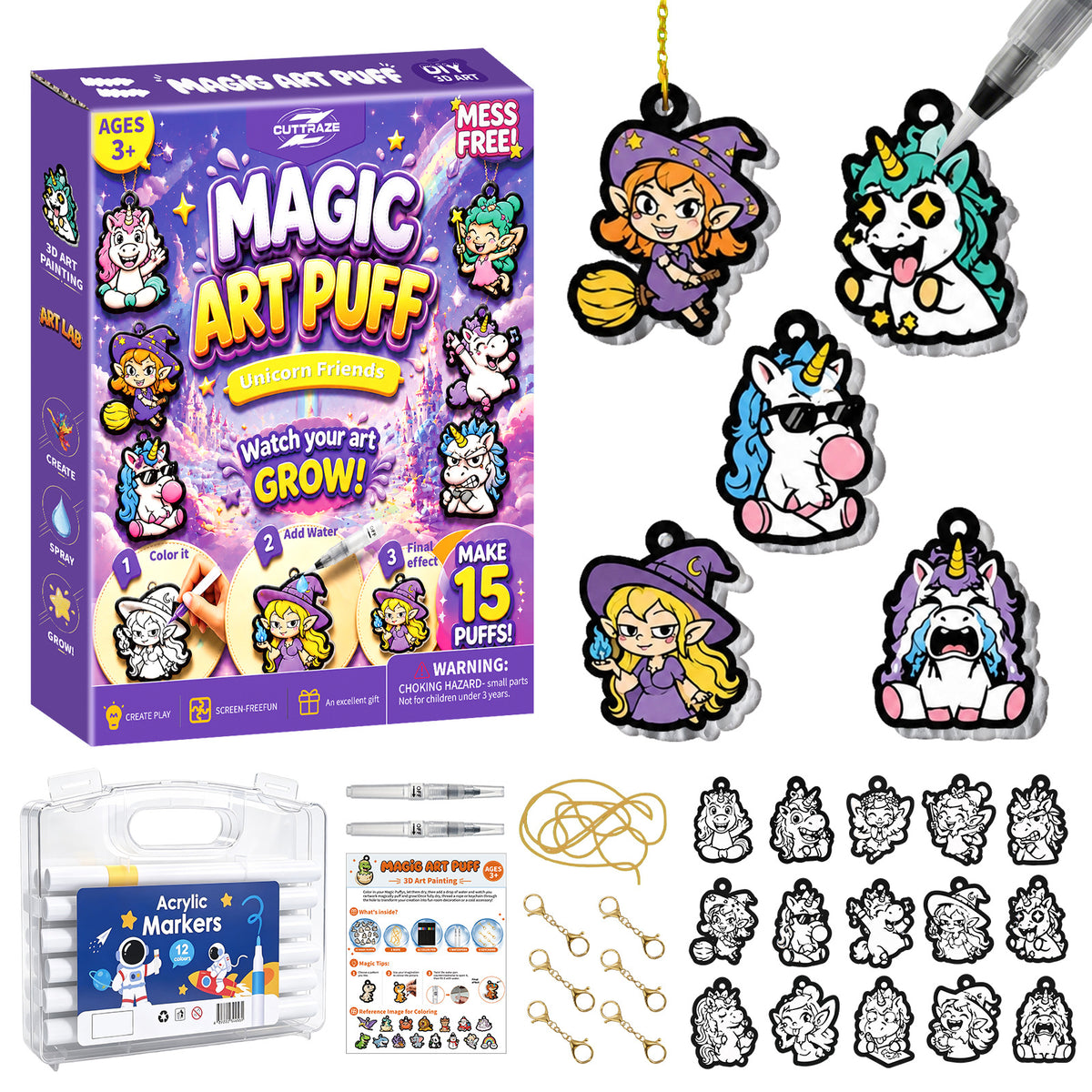 🔥Last Day 50% off🔥3D Puffy Texture Paper- Turn Simple Drawings Into Fun Puffy 3D Art🪄